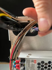 Feeding cable to stepper 4