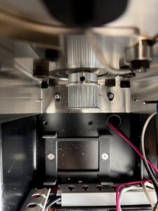 aligning lower pulley 1