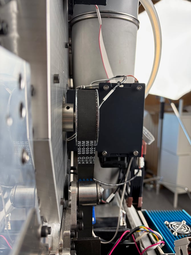 aligning the upper pulley