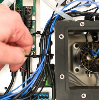 Secure cables with cable tie