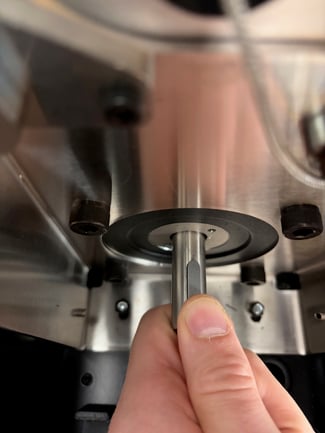 installing drive key lower pulley