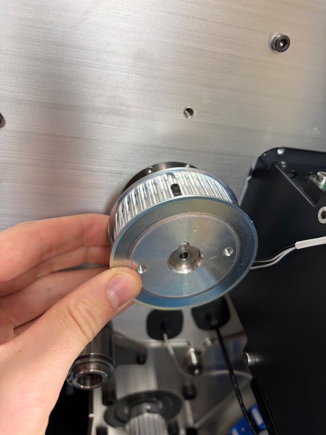 installing upper pulley