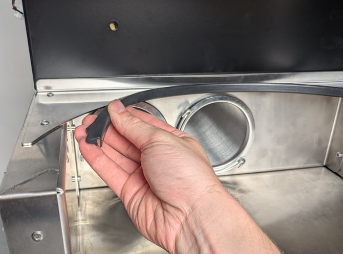 remove bean cooler lip gasket