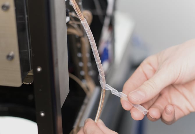 remove spiral cable sleeve
