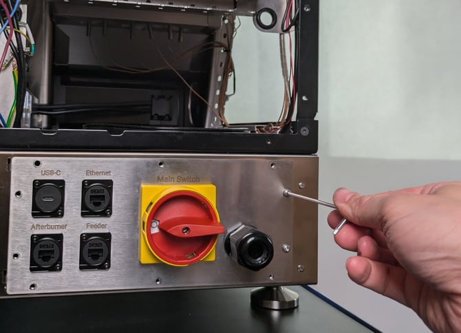 remove switch panel bolts