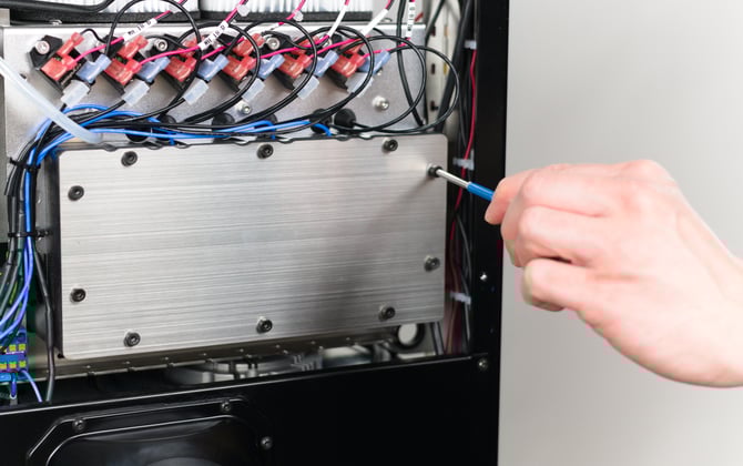 Remove heating chamber cover