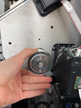 removing upper pulley