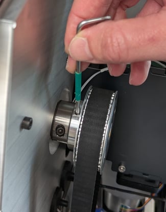 upper pulley grub screw